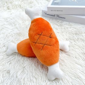 Double-bone Chicken Leg Plush Toy Vocal Connotation BB Pet Cat Toy Supplies