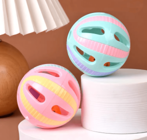 Pet Toy Ball, Cat Toy Ball, Catnip-infused Pet Entertainment Ball, Cat Play Ball, Cat Amusement Ball (Color: pink)