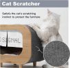 Mewoofun Wood Indoor Cat Shelter Furniture Large Cat House Cat Condo TV Cat Bed