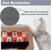 Mewoofun Wood Indoor Cat Shelter Furniture Large Cat House Cat Condo TV Cat Bed